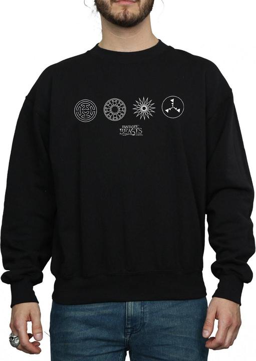 Produktbild Fantastic Beasts Circular Icons Sweatshirt (M)