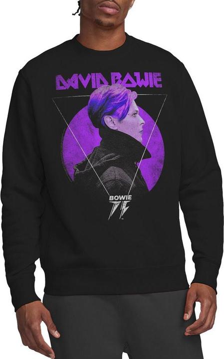 Immagine prodotto David Bowie 75 Felpa Logo del Profilo Laterale Adulto Unisex (S)