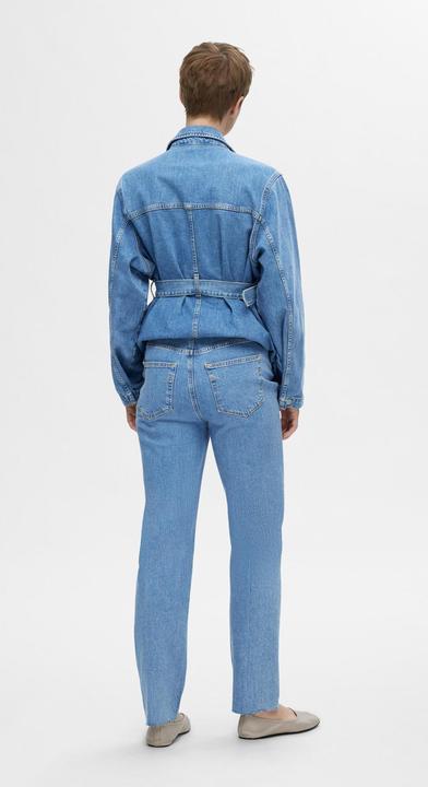 Actual product image Selected Femme High Waist Straight Fit Jeans (W26/L32)