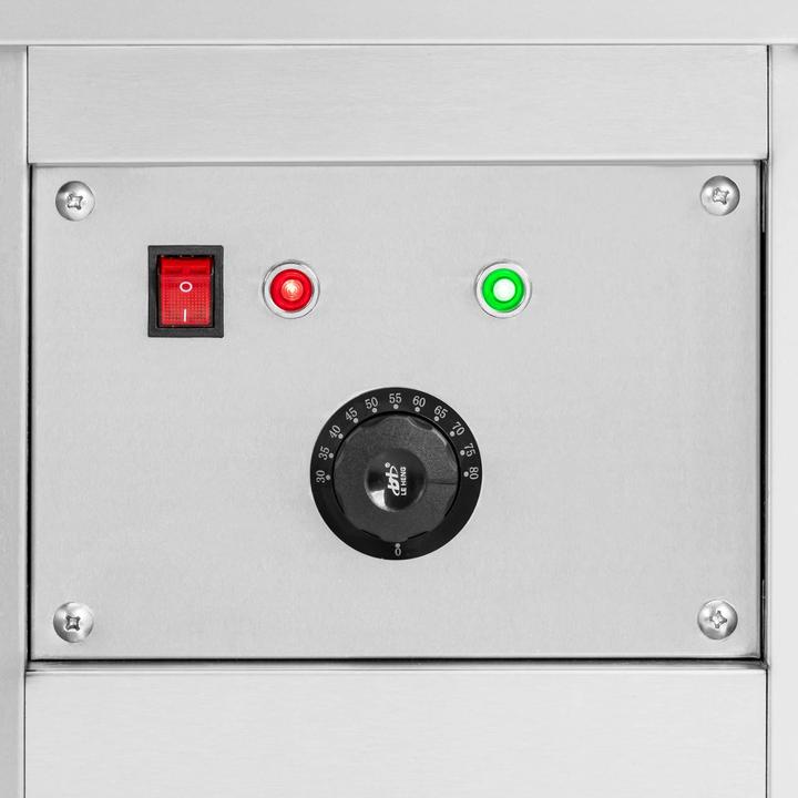 Produktbild Royal Catering Wärmeschrank 180 x 60 x 85 cm Tellerwärmer 80 °C Edelstahl (304) Warmhalteschrank