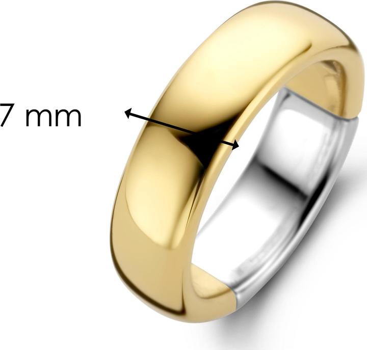 Actual product image Ti Sento Milano Ring Band Gold Plated 12235SY (56, 925 Silver)