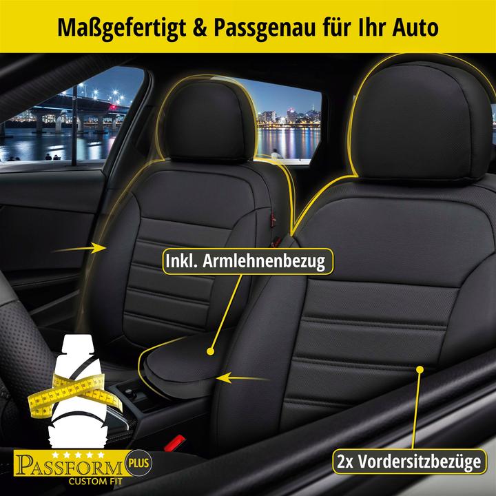 Produktbild Walser Sitzbezug für Audi A6 Avant (4G5, 4GD, C7) 05/2011-09/2018, 2 Einzelsitzbezüge