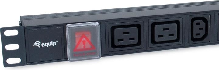 Image du produit equip Bâti de prises 1U8x IEC Alu. Sch