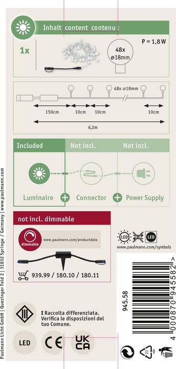 Immagine prodotto Paulmann Plug & Shine (96 lm, IP44)