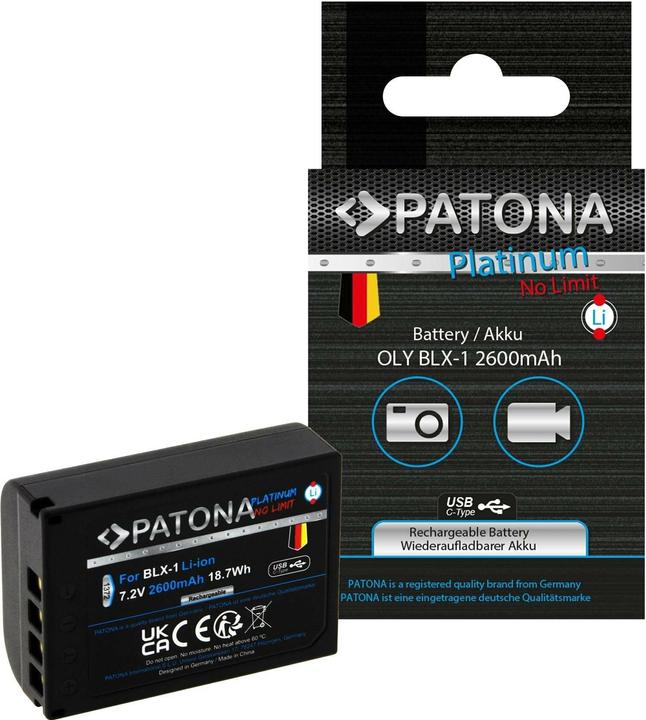 Immagine prodotto Patona Batteria Platinum BLX-1 USB-C (Accumulatore di carica elettrica)