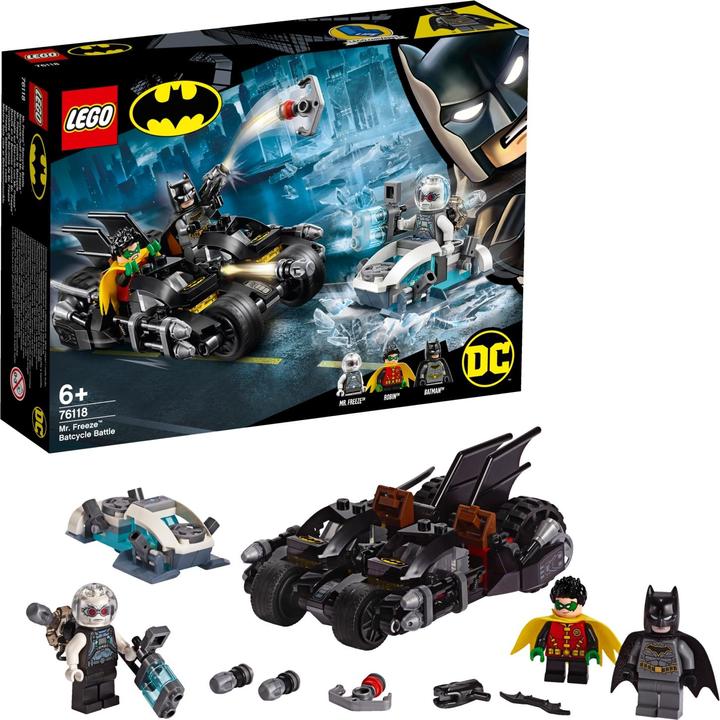 Produktbild LEGO Batcycle Duell mit Mr. Freeze (76118, LEGO DC)