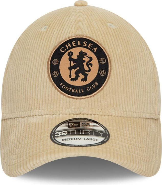 Actual product image New Era 39Thirty Stretch Cap - MICROCORD Chelsea FC stone (XL)