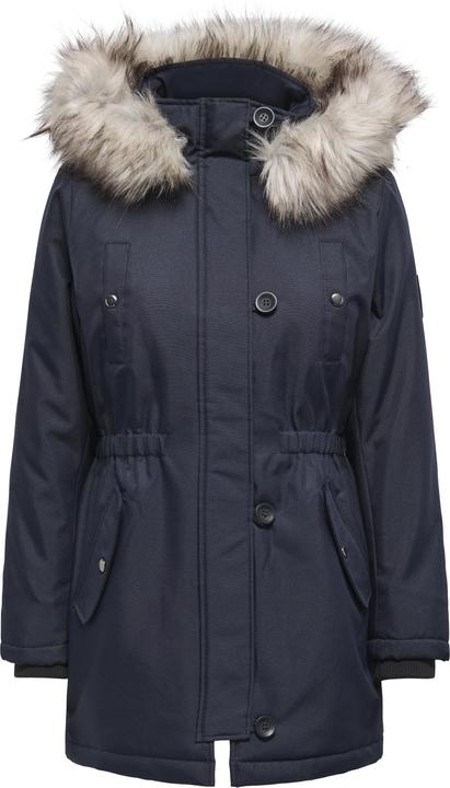 Image du produit Only Capuche avec bord en fausse fourrure amovible Poignets côtelés Parka Longue parka (S)