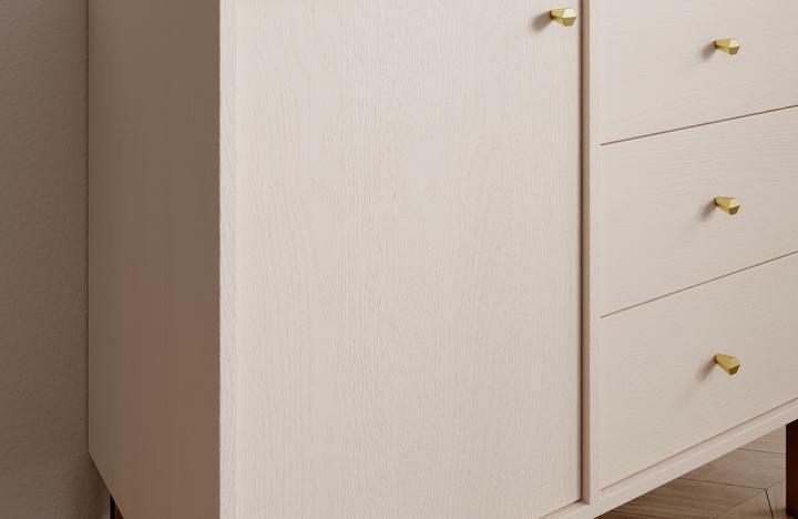 Actual product image ADRK Furniture Tili 1D 3S chest of drawers (83.5 x 41 x 74 cm)