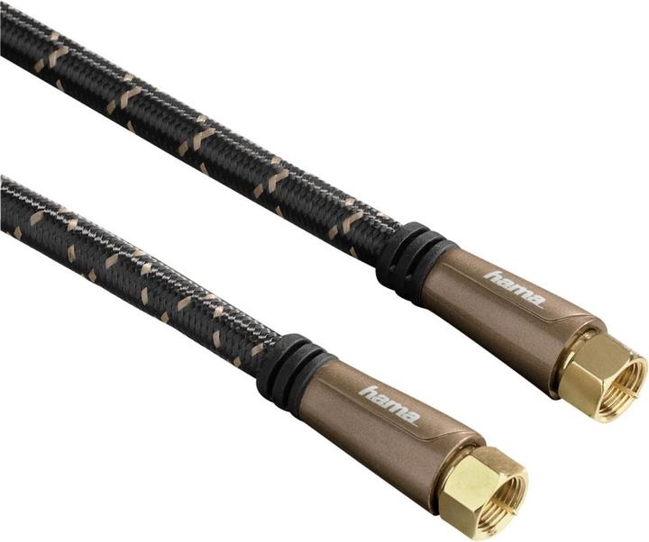 Image du produit Hama Câble de connexion SAT 5 étoiles - protection contre le pliage (120 dB, Câble satellite)