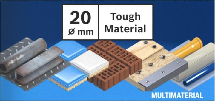 Produktbild Bosch Professional Zubehör EXPERT Tough Material Lochsäge, 20 x 60 mm (20 Millimeter)