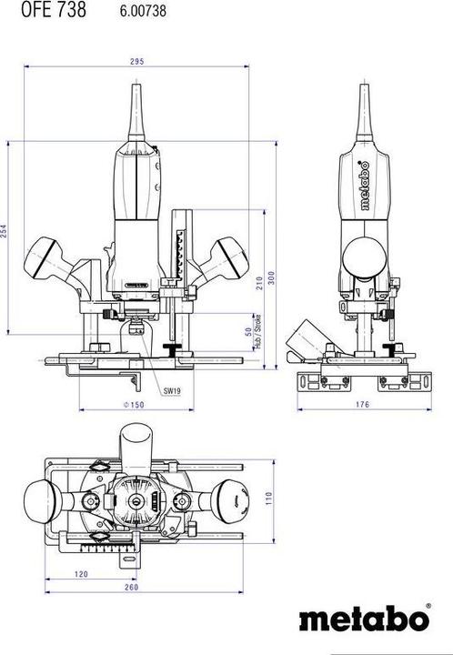 Productafbeelding Metabo Router OFE 738