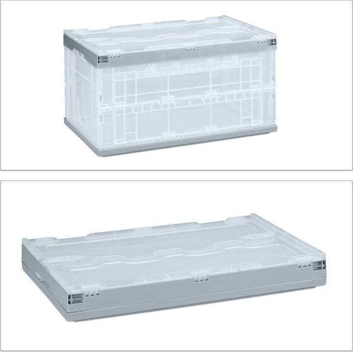 Image du produit Relaxdays Boîte de rangement avec couvercle (59.5 x 39.5 x 31.5 cm, 74 l)
