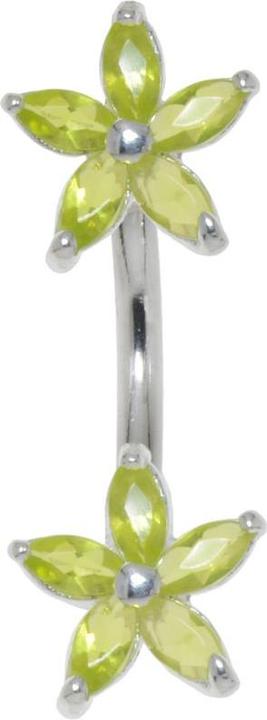 Image du produit Bijouteria Piercing nombril (Acier inoxydable, Argent 925, Zircone)