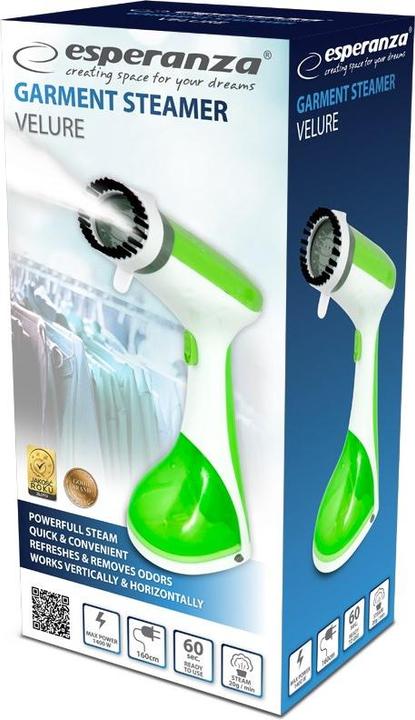 Produktbild Esperanza EHI008 Kleidungsdampfglätter Tragbare Dampfbürste (1400 W, 20 g/min)