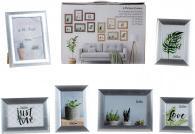 Produktbild IKO Bilderrahmen-Set silber: 2x 13*18cm, 3x 10*15cm, 1 (10 x 15 cm, 10 x 10 cm, 13 x 18 cm)