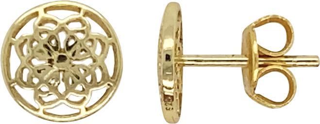Produktbild Leyda Ohrstecker Mandala (vergoldet 750 / 18 K Gold, Silber 925)