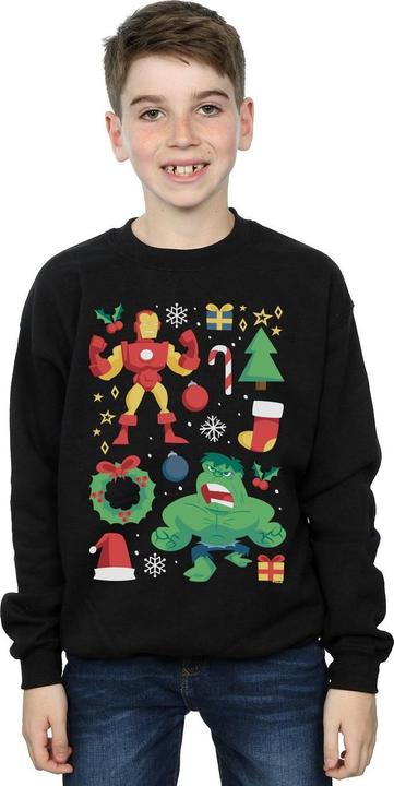 Immagine prodotto Iron Man And Hulk Christmas Day Felpa Ragazzi (140, 146)