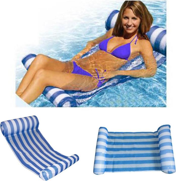 Produktbild Cover-Discount Wasser Hängematte aufblasbar blau (120 kg)