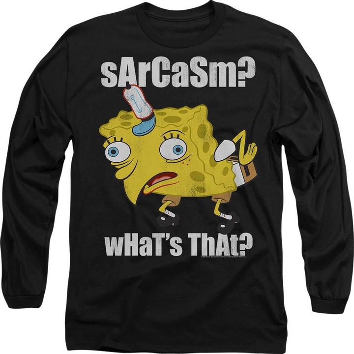 Immagine prodotto Spongebob Squarepants Sarcasm Meme Maglietta Adulto Unisex (L)