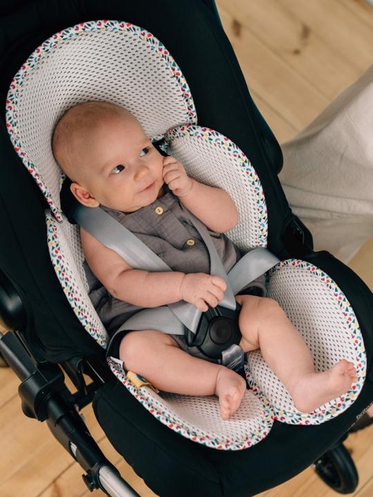 Immagine prodotto Leokid Inserto 3D antisudore per carrozzina/seggiolino auto Heather toddler