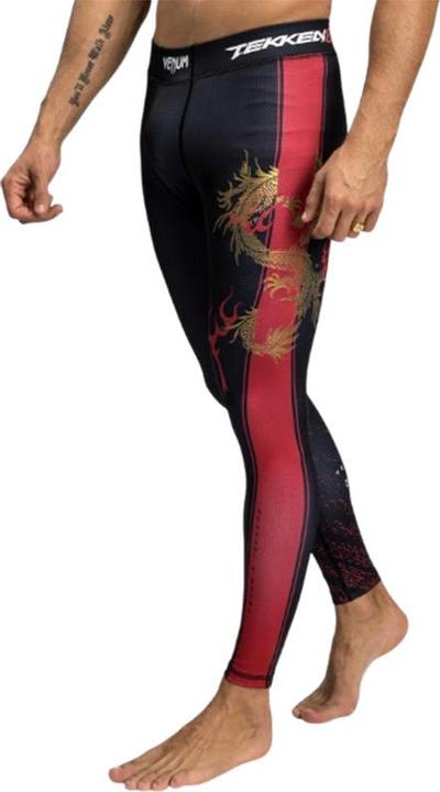 Venum Tekken 8 Marshall Law Spats Black Red gold