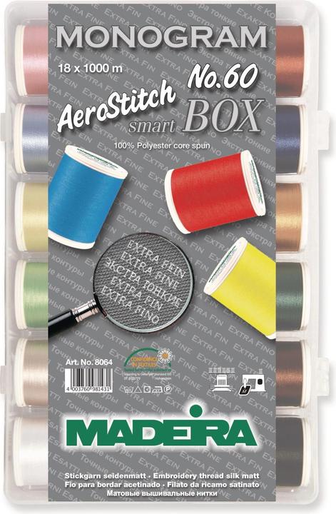 Image du produit Madeira Fil à broder AeroStitch 60 Smart Box (1000 m)
