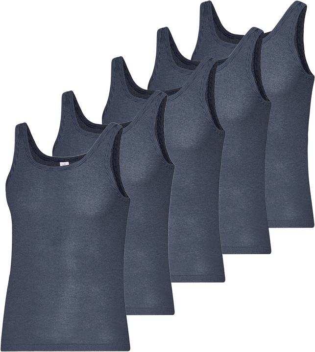 Image du produit ESGE Lot de 5 - maillots de corps à fines côtes et à rayures (XL)