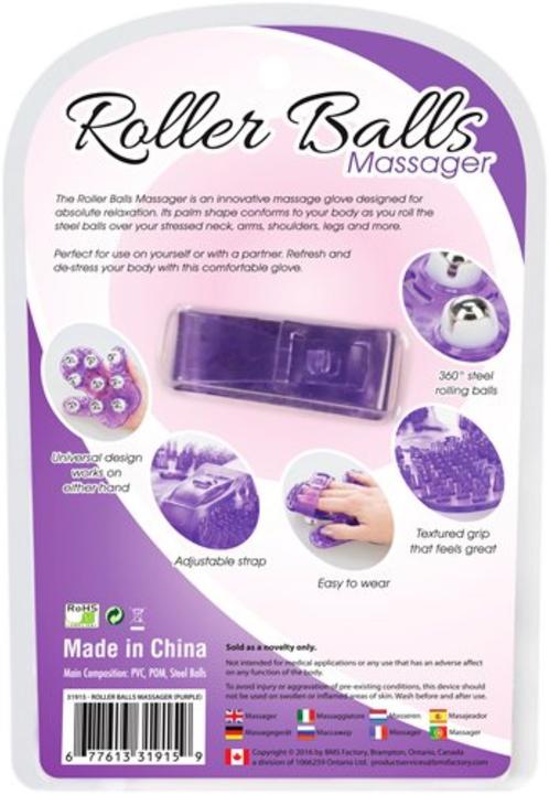 Image du produit PowerBullet Gant de massage à billes violet