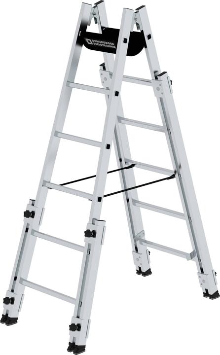 Produktbild Munk Sprossen-Stehleiter treppengängig 2x6 Sprossen (Stehleiter, 180 cm)