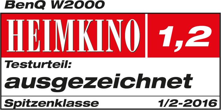Produktbild BenQ W2000 (Full HD, 2000 lm, 1.15 - 1.5:1)