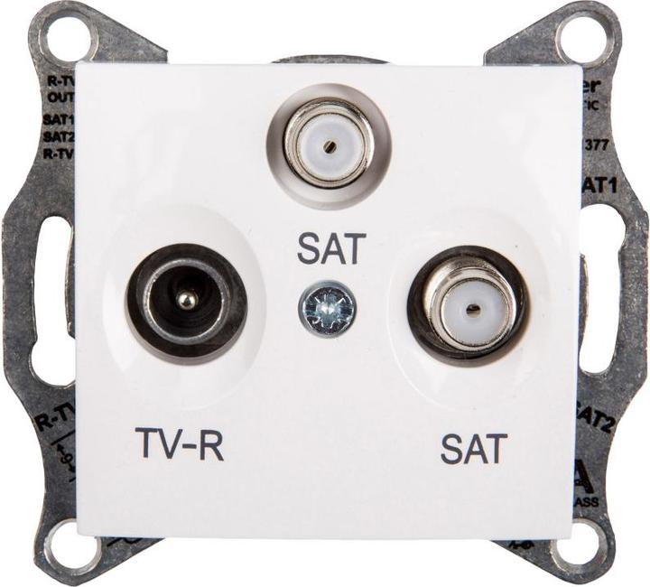 Actual product image Schneider Electric TV/SAT/SAT connection box white - SDN3502121 (Plug socket)