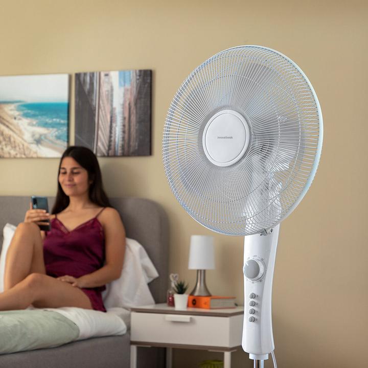 Produktbild InnovaGoods Bodenventilator mit Wechselstrom - 110-138 cm - Timer - 45 W