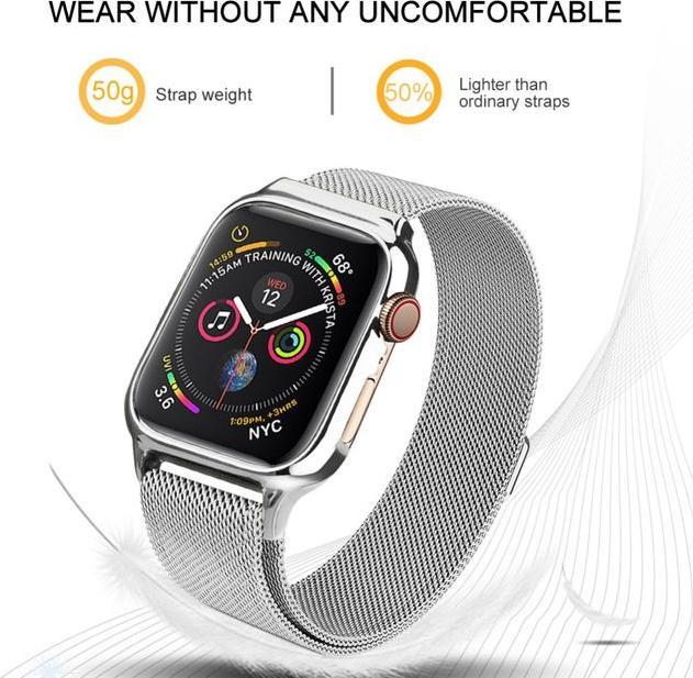 Immagine prodotto MU Classic Bracciale in acciaio inossidabile serie RJT con chiusura magnetica (40 mm, Acciaio inossidabile)