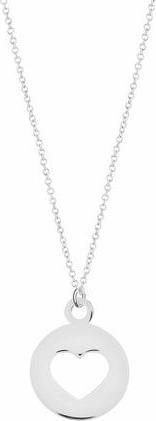 Immagine prodotto Collana con cuore, oro bianco 14 K (Oro bianco 14 carati (585) rodiato)