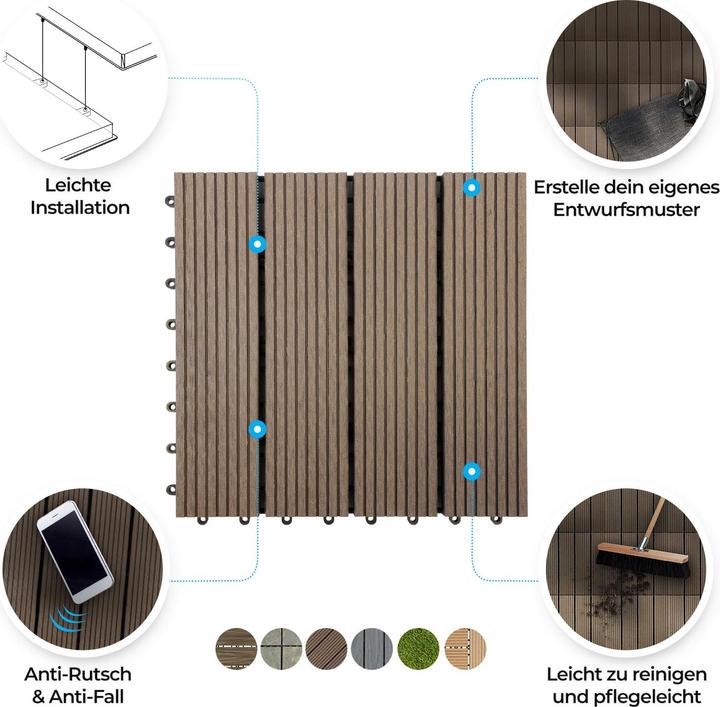 Image du produit Floordirekt Carreau de terrasse Royal (1 x, 30 x 30 x 2 cm)