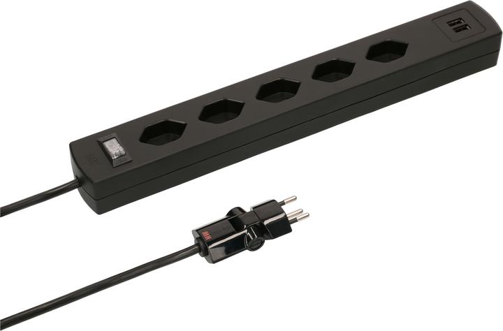 Max Hauri safety line (5 x, Type 13, USB-A, 2 m)