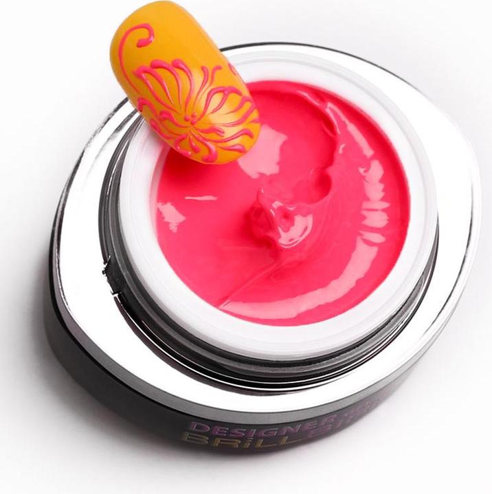 Actual product image BrillBird Designer Gel Neon Pink - 3ml (Neon Pink)