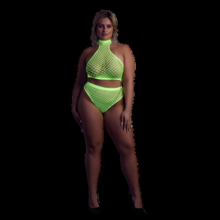 Image du produit Ouch! Turtle Neck and High Waist Slip - Green - XL/XXXXL (XL, XXL, 3XL)