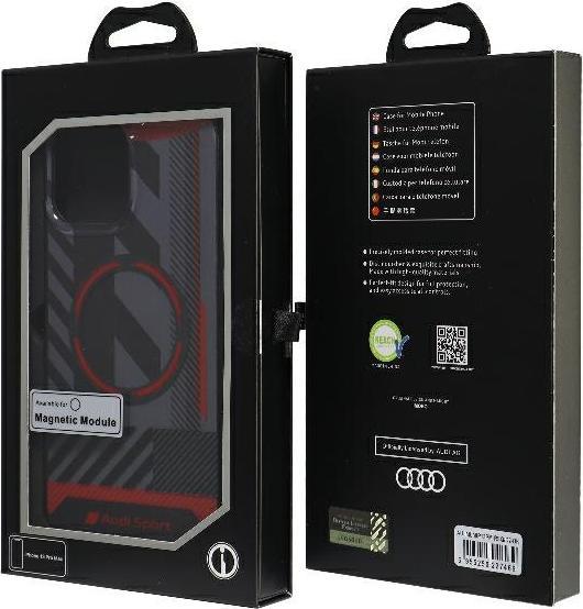 Produktbild Audi IML Sport MagSafe Case iPhone 13 Pro Max 6.7" czarny/black hardcase AU-IMLMIP13PM-RSQ/D2-BK (Apple iPhone 13 Pro Max)