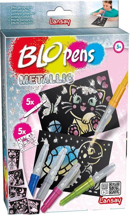 Blopens Set de crayons aérosols pailletés