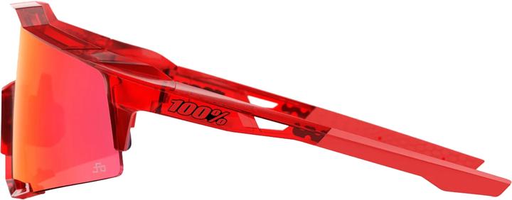 Actual product image 100% Speedcraft Gloss Translucent Red/Hiper Red Mirror lens (Hiper Red Mirror lens, Gloss Translucent Red, Red)