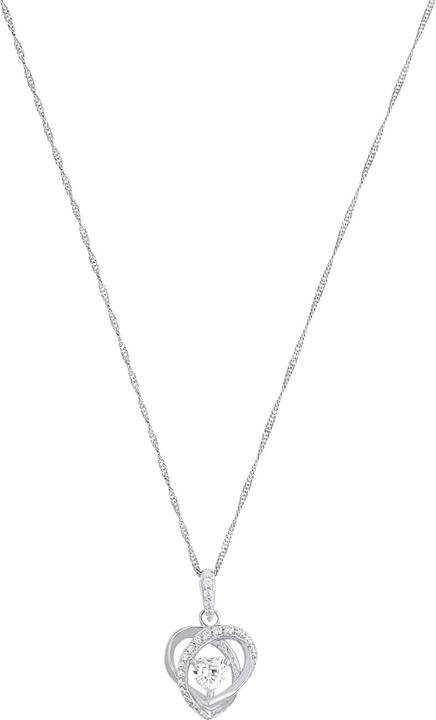 Image du produit zz_ArchivedByPCD_Amor Schmuck_zu_Amor Amor Halsschmuck für Damen, 925 Sterling Silber, Zirkonia synth. | Herz (Argent 925)