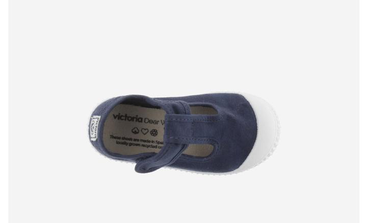 Produktbild Victoria klett-schuhe für kinder 1915 toile teintée (23)