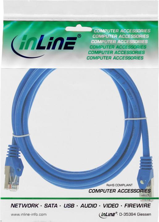 Actual product image InLine 0,5m patch cable 1000 Mbit RJ45 (S/FTP, CAT5e, 0.50 m)