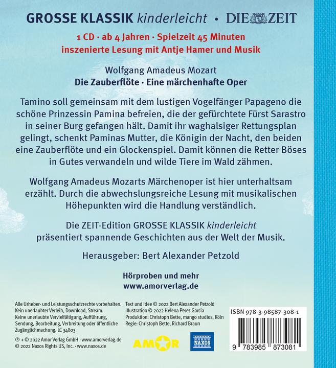 Produktbild Die Zauberflöte. Eine märchenhafte Oper (Antje Hamer, Wolfgang Amadeus Mozart, Helena Perez Garcia, Bert Alexander Petzold, Deutsch)