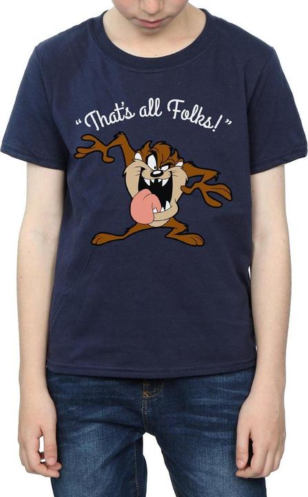 Immagine prodotto Looney Tunes Taz That's All Folks Maglietta Ragazzi (152, 158)