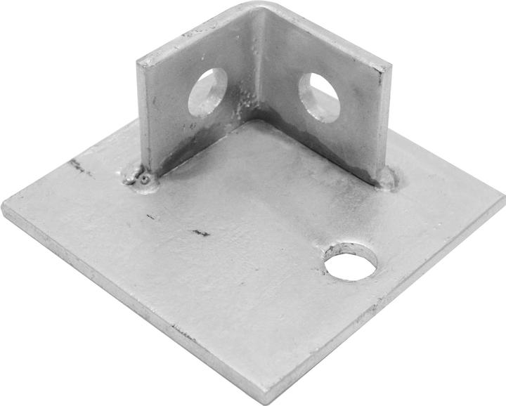 Produktbild Rs Pro Feuerverzinkt galvanisiert Grundplatte 100 x 100 x 45mm, 100mm x 45mm x 100mm