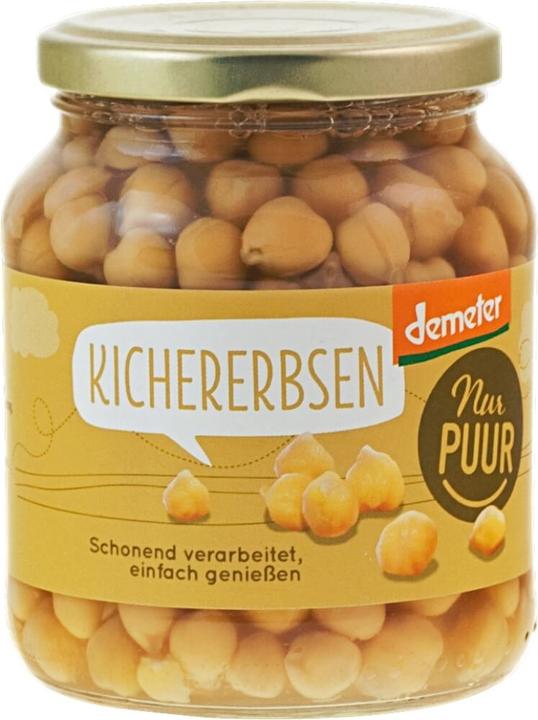 Produktbild Nur PUUR Kichererbsen (Glas) ATG 230g (350 g)