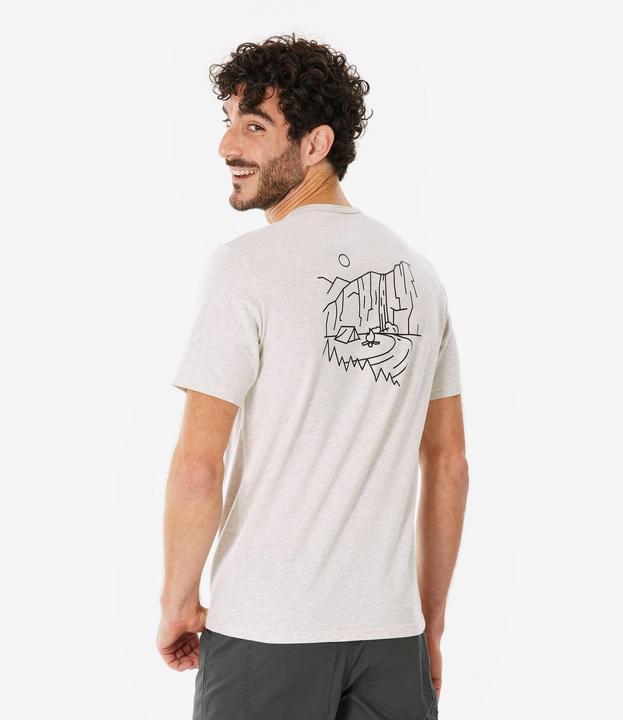 Actual product image Quechua Wandershirt Herren- NH100 beige (4XL)